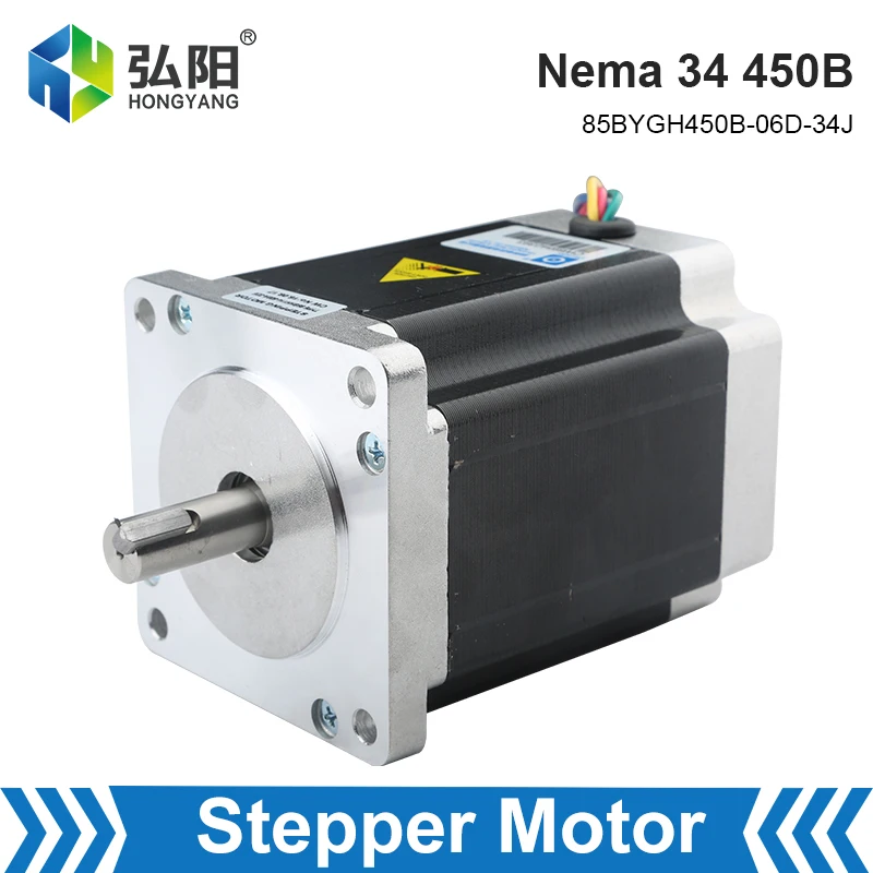 Nema 34 Stepper Motor 2 Phase 8N 5A 450B Servo Motor 4 Lead Cable For 3D Printer CNC Engraving And Milling Machine