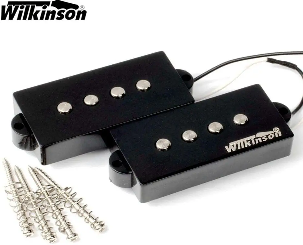 Wilkinson 4 Strings WPB AlNiCo V Bass Pickups for 'PB' type guitars Precision (Black)