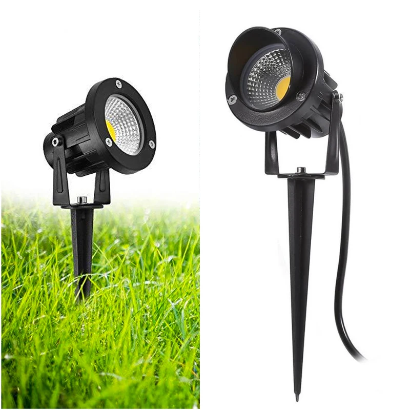 LED Garden Lighting 3W 5W 7W 10W Outdoor  Landscape Lawn Lamp Waterproof Lighting Led Light Garden Path Spotlights AC220V DC12V