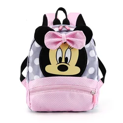 Disney Mickey mouse Children's School Bag Kindergarten Boy Girl Baby Backpack Minnie Cute Plush Bag Cartoon Backpack Kid's Gifts