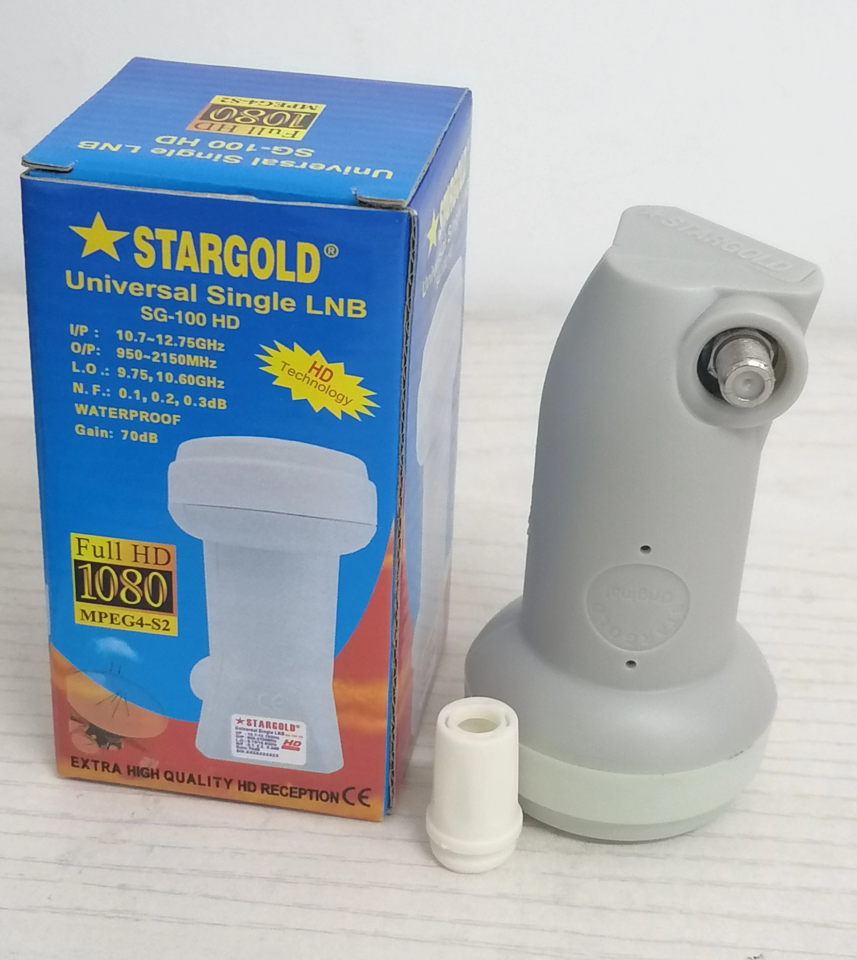 HD Universal Ku Band Single Frequency best Digital Signal Waterproof Low Noise Satellite  LNB