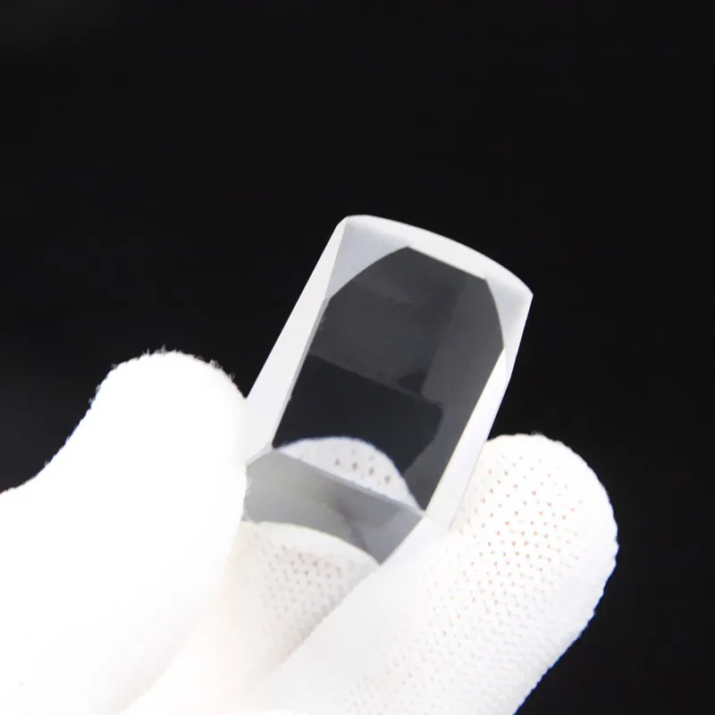 Customized Half Pentaprism Optical Coating Processing Glass Lens Processing Prism Black on One Side