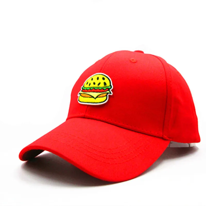 2021 Hamburger Embroidery Cotton Baseball Cap Hip-hop Cap Adjustable Snapback Hats for Men and Women 222