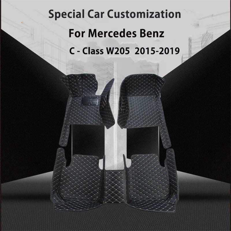 

For Mercedes Benz C-Class W205 2019 2018 2017 2016 2015 Car Floor Mats Foot Pads Custom Accessories Interior