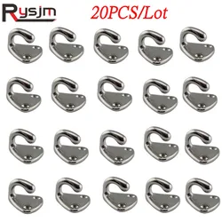 20PCS Marine Grade 316 Stainless Steel Fender Hook Fender Eye Hook Marine Boat Hardware Fending Hook coat cap hook accessorie