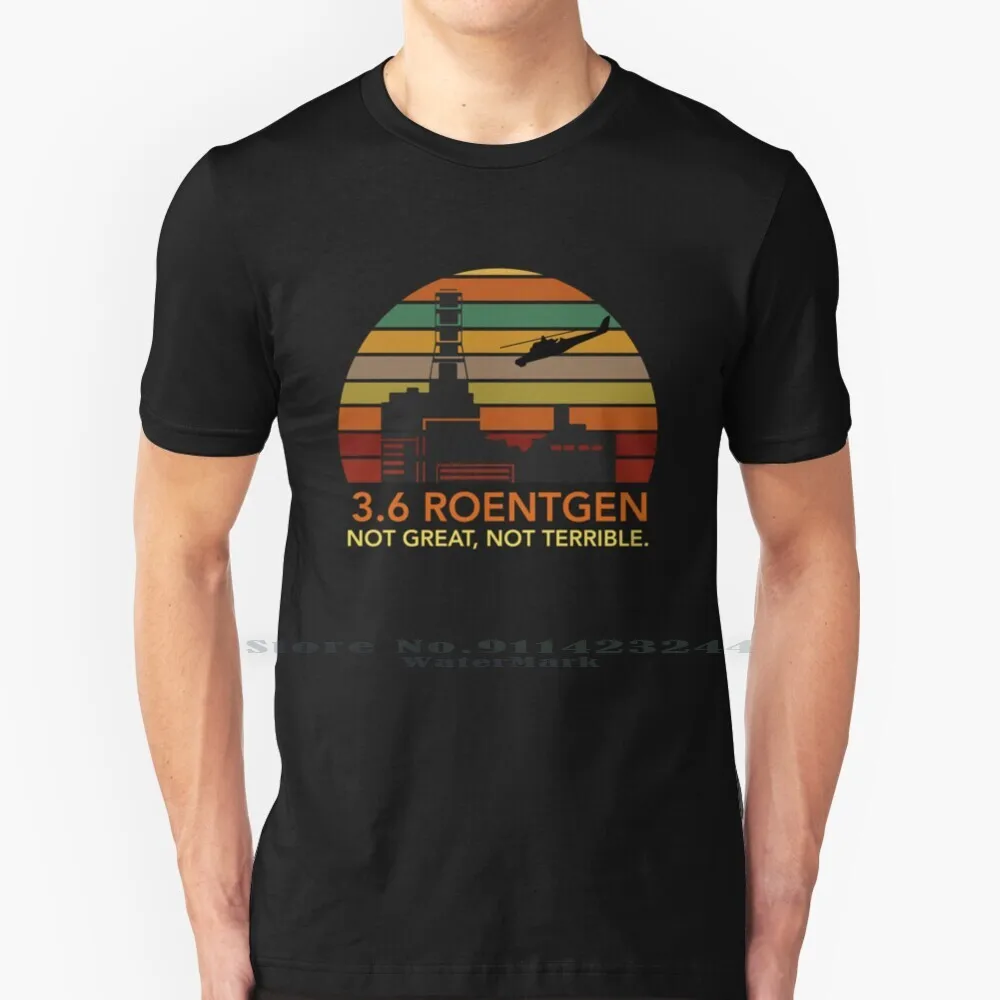 Chernobyl-3.6 Roentgen T Shirt Cotton 6XL Chernobylhbo Pripyat Memes Gopnik Cheekibreeki Stalin Chernobyldisaster Communism