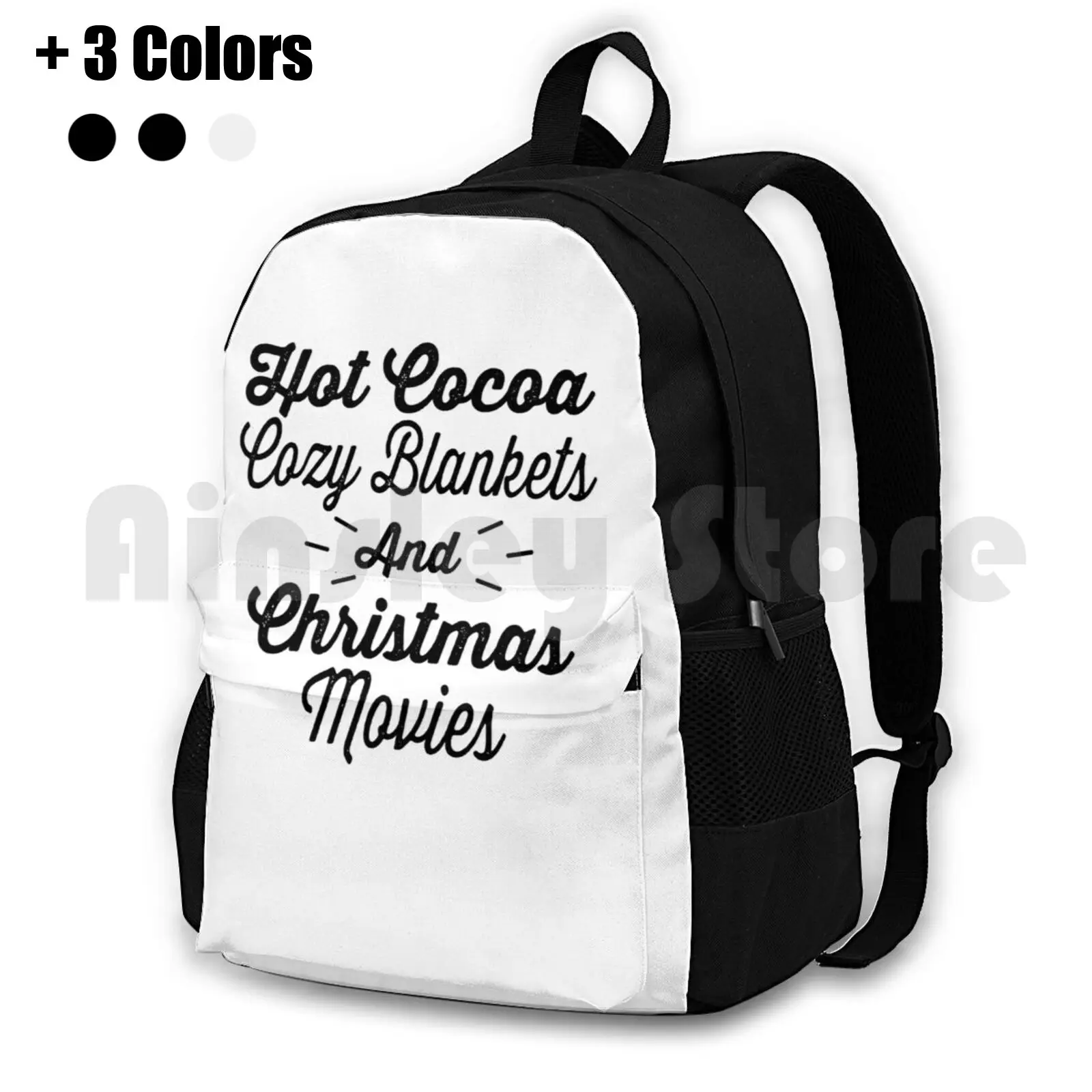 Hot Cocoa Cozy Christmas Movies Outdoor Hiking Backpack Riding Climbing Sports Bag Hot Cocoa Cozy Christmas Movies Hot Cocoa