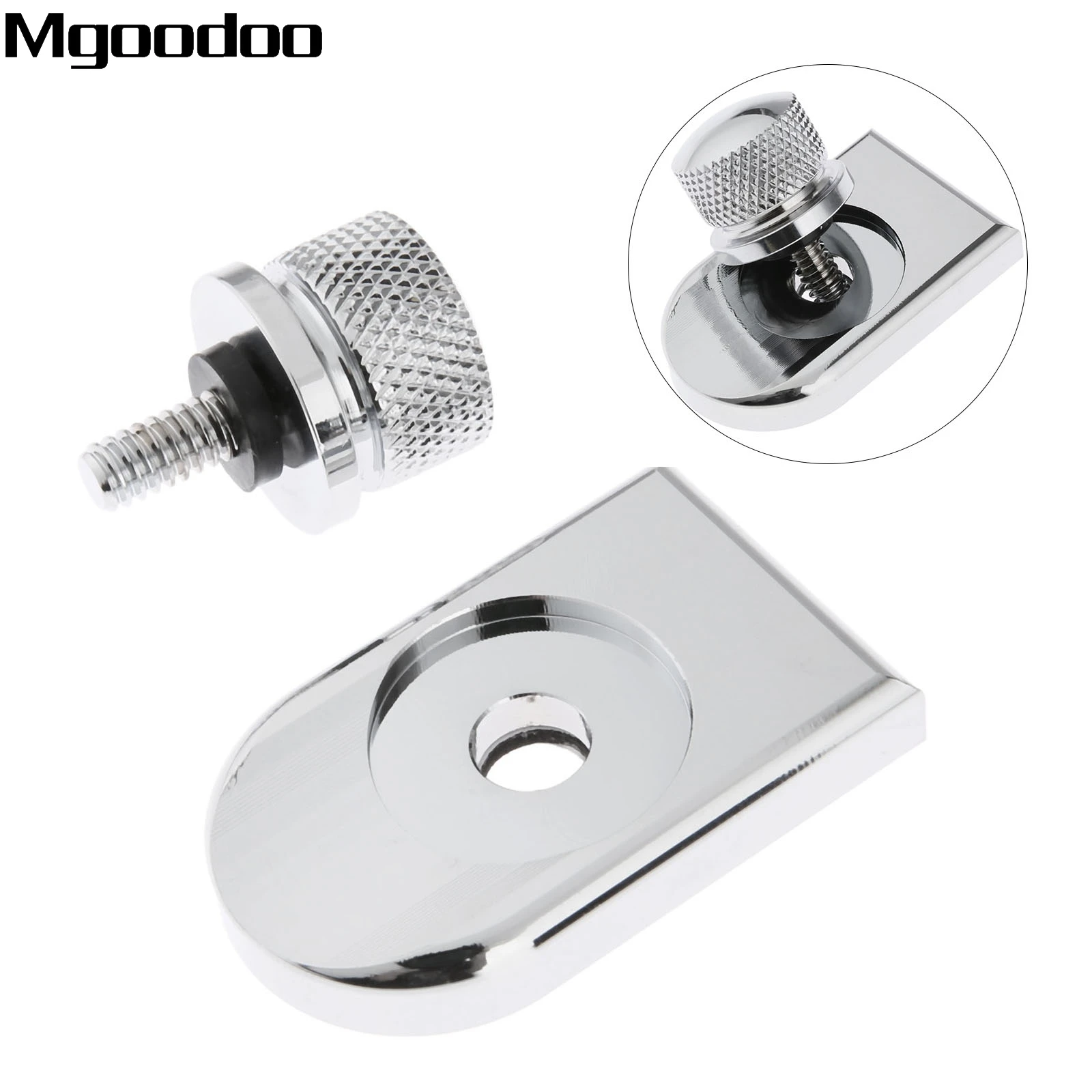 

1/4inch Aluminum Motorcycle Rear Seat Bolt Nut Tab Screw Mount Knob Cover For Sportster Fatbob Road King Softail Dyna Touring