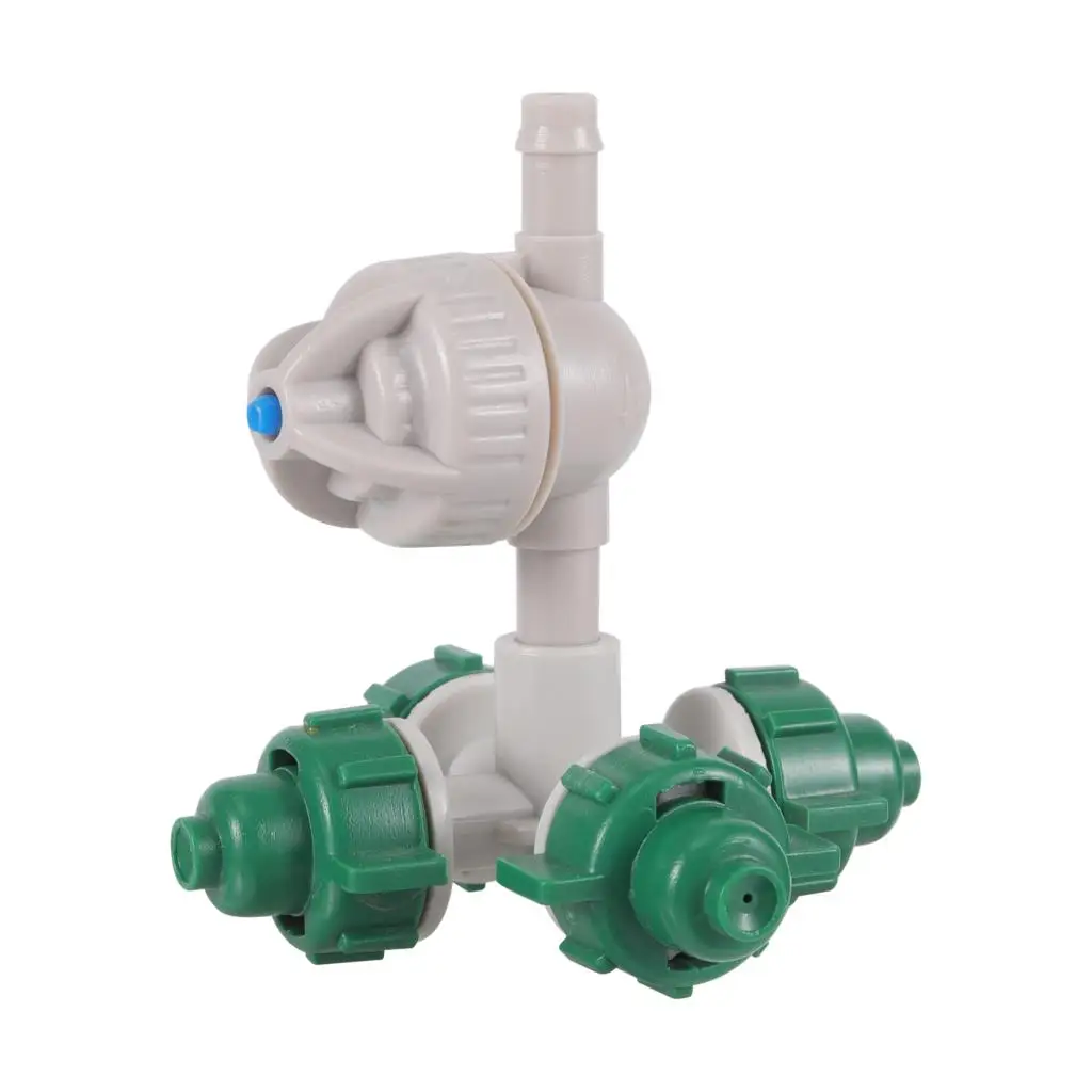 5 Set Micro Water Spray Suit Atomization Nozzle Greenhouse Sprinkling Irrigation System Fittings Anti-drip 1/4''  barb connector