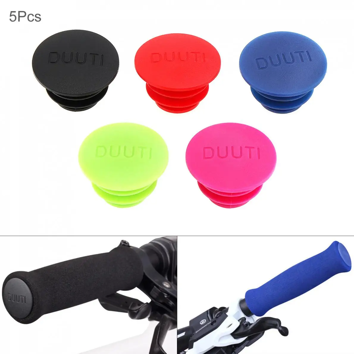 

1 Pair MTB Road Bike Handlebar Caps Bicycle Handlebar Plugs Plastic PE Firm Handle Grip Bar End Stoppers MTB Bike Accessories