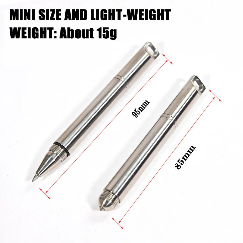 Mini Portable Titanium Tactical Pen Multi Function Self Defense Business Pen Emergency Glass Breaker EDC Tool Gift