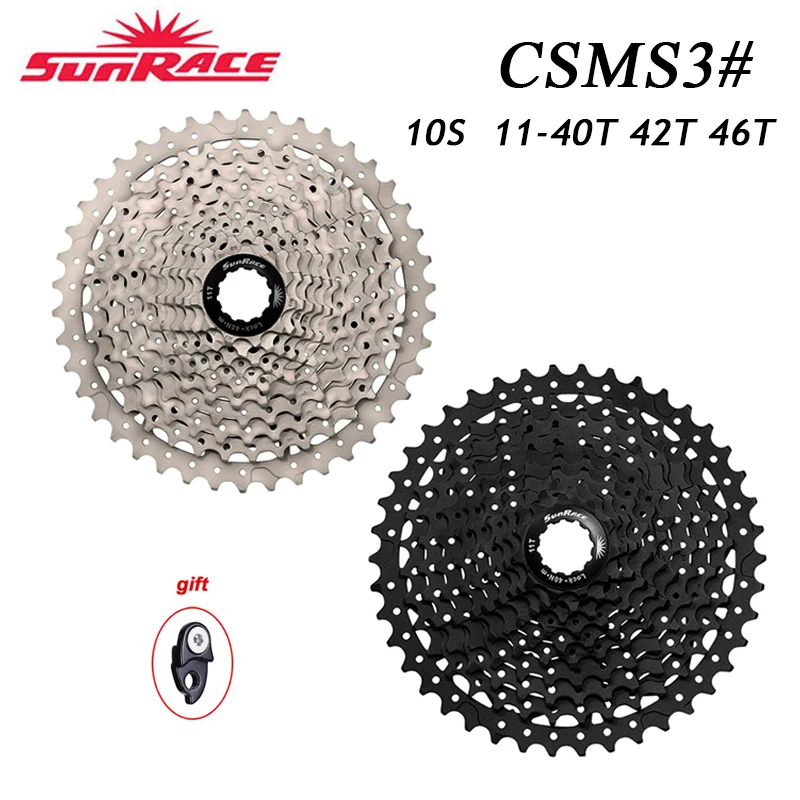 Sunrace  bicicletas mountain bike Flywheel cassete 10 velocidade  CSMS3 11-46T Bike Cassette fit Shimano SRAM Other brands