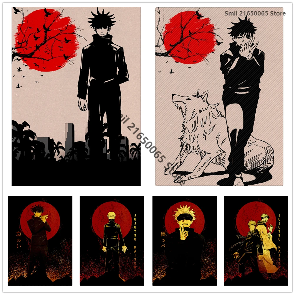 Anime Sukuna Jujutsu Kaisen Nordic Poster Wall Art Cross Stitch Kit Diamond Inlaid Diamond Embroidery Home Decoration Gift