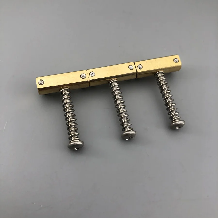 Selles JEBridge compensées In-Tune, matériau en laiton pour TELE Well, espacement des cordes de 10.8mm, 3 pièces