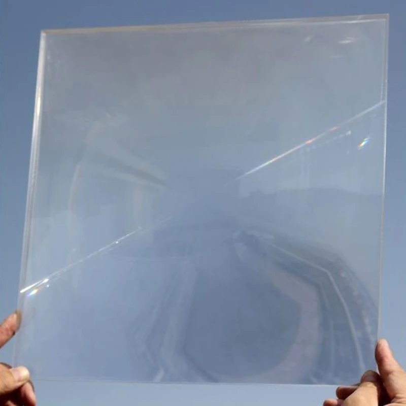 M4YC Square 300X300MM PMMA Fresnel Lens Concentrating Lens Magnifying Glass Lenses Make Fire Tools Scientific Experiment Lens