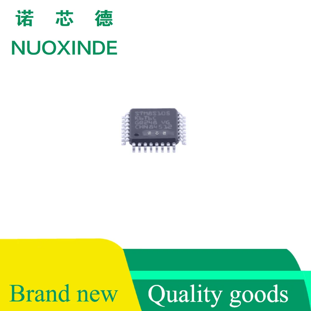 

10PCS / LOT 100% NEW STM8S105K6T6 LQFP32 EMBEDDED MICROCONTROLLER CHIP ELECTRONIC COMPONENTS