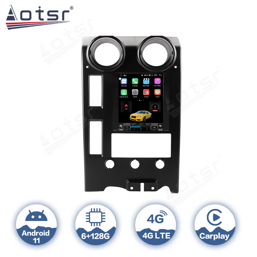 

Автомобильный радиоприемник AOTSR Tesla Style Android 11 для Hummer H2 2002 - 2009 GPS-навигация IPS мультимедийный плеер аудио 4 + 64G Авторадио