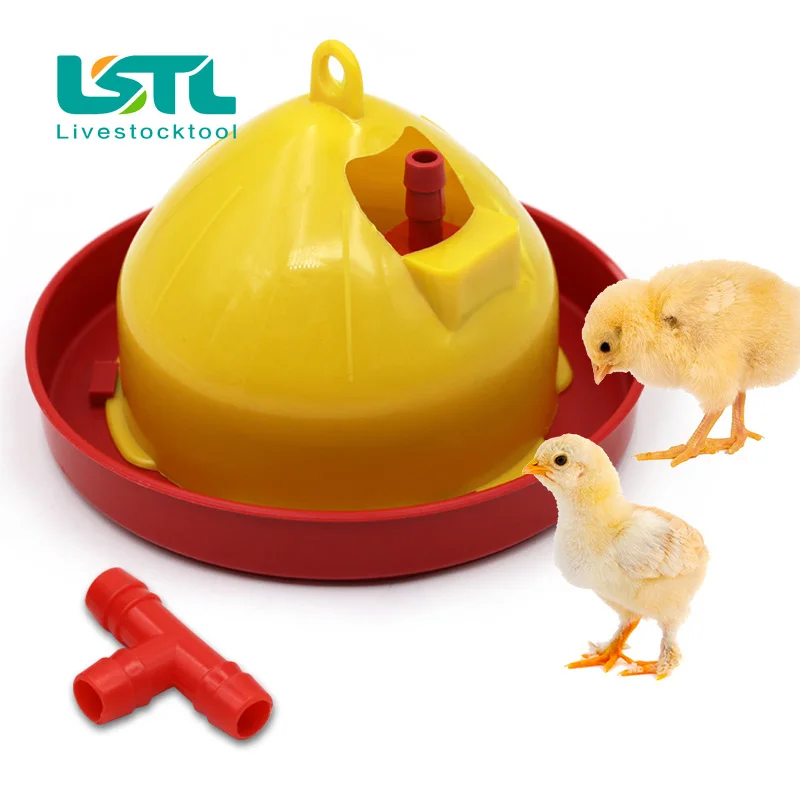 1Pcs Poultry Water Bowl Automatic Chicken Drinker Trough Food Chicken Breeding Tools Breeding Feeding Watering Supply