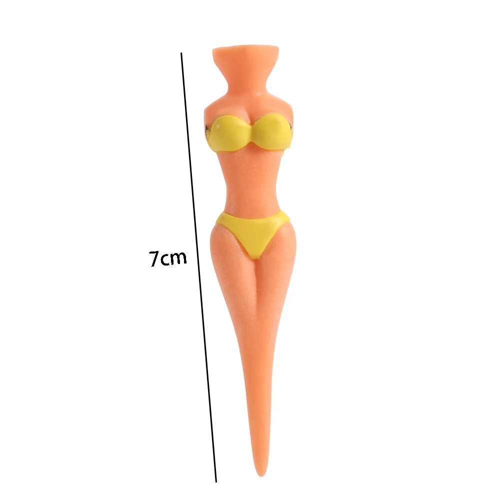 3/5 Pcs/Lot Plastic Golf Tees Sexy Bikini Lady Model Golf Holder Practice Training Golf Tees