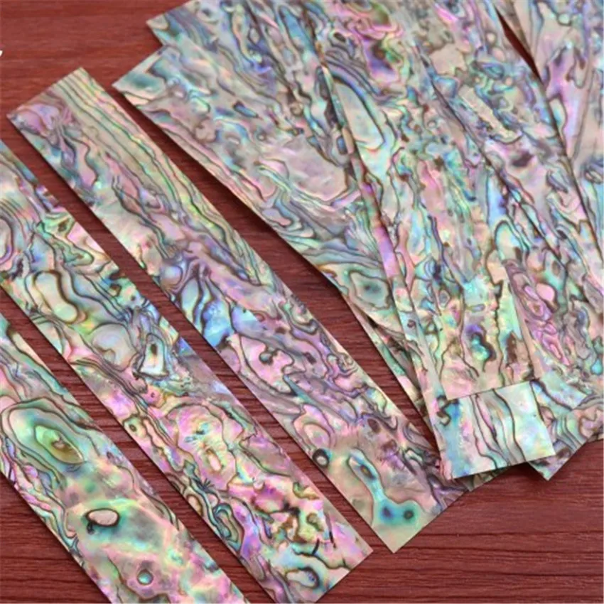 3pcs 12X2cm Strip Natural Abalone Shell Diy Handmade Gift Hoop Luxury Real Women