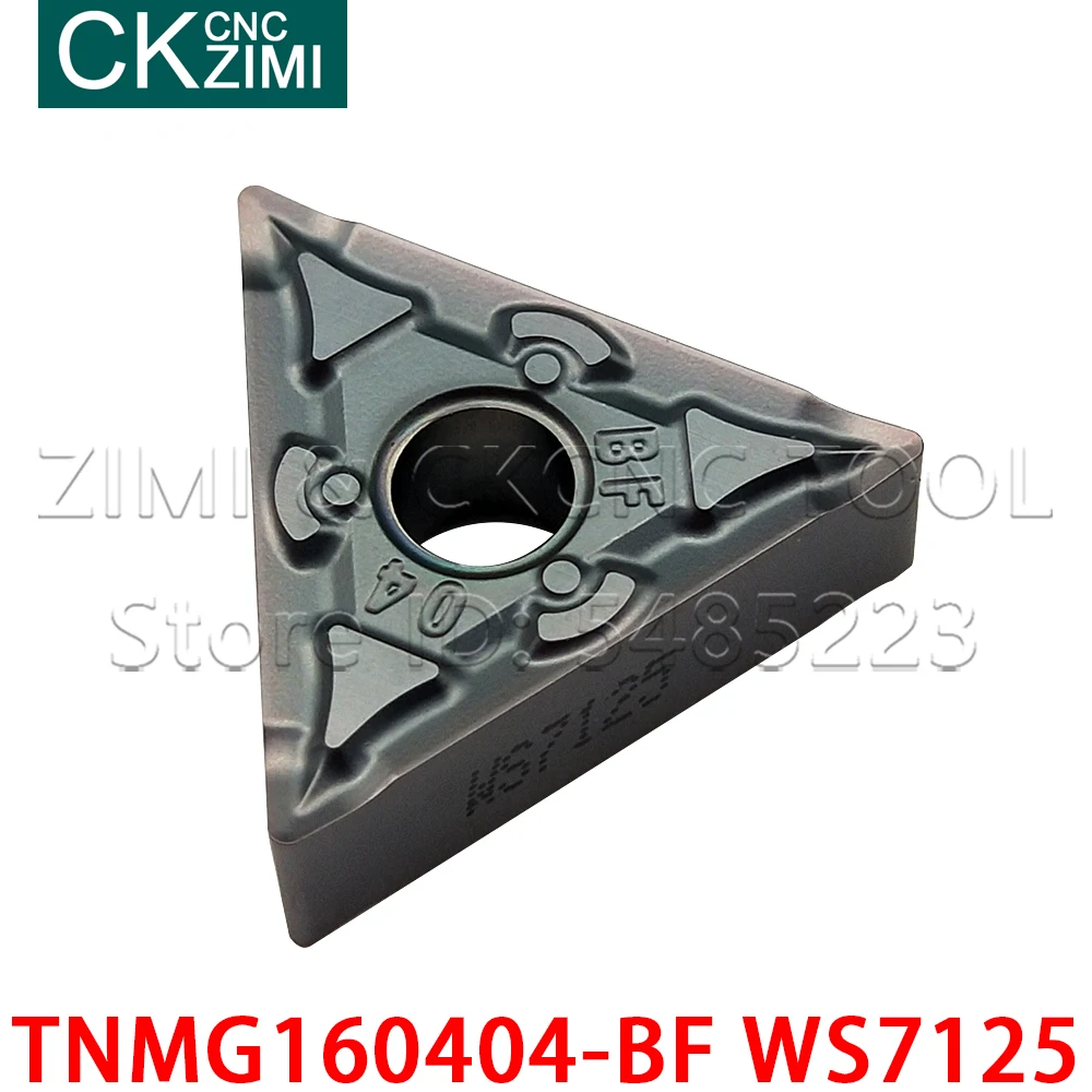 TNMG160404-BF WS7125 Hartmetall Drehen Einsätze CNC Drehmaschine Klinge Schneiden Werkzeuge Halter hohe qualität TNMG 160404 für edelstahl