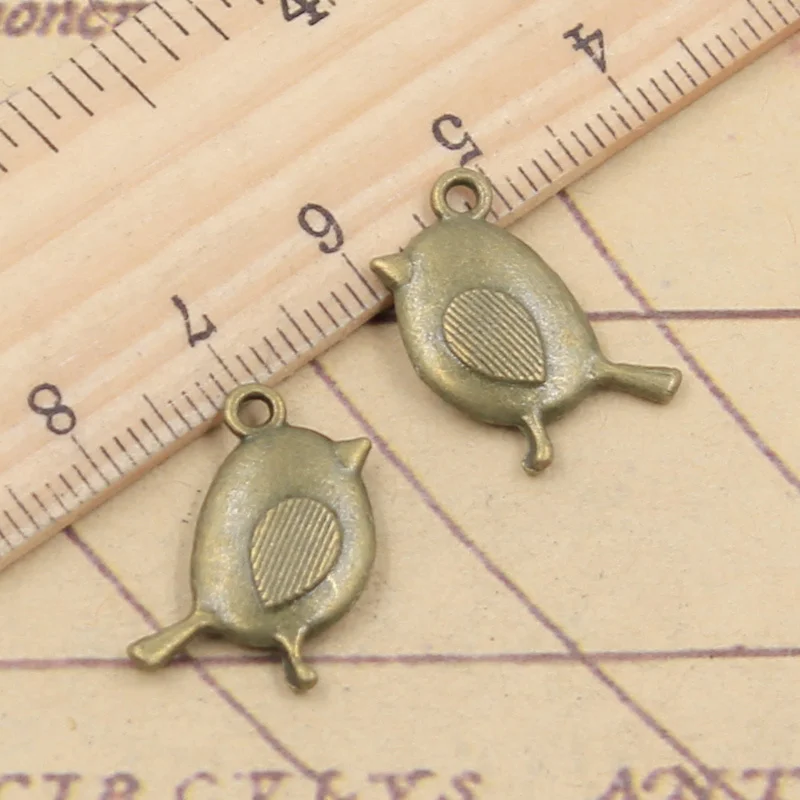 10pcs Charms Bird 20x13mm Tibetan Bronze Silver Color Pendants Antique Jewelry Making DIY Handmade Craft