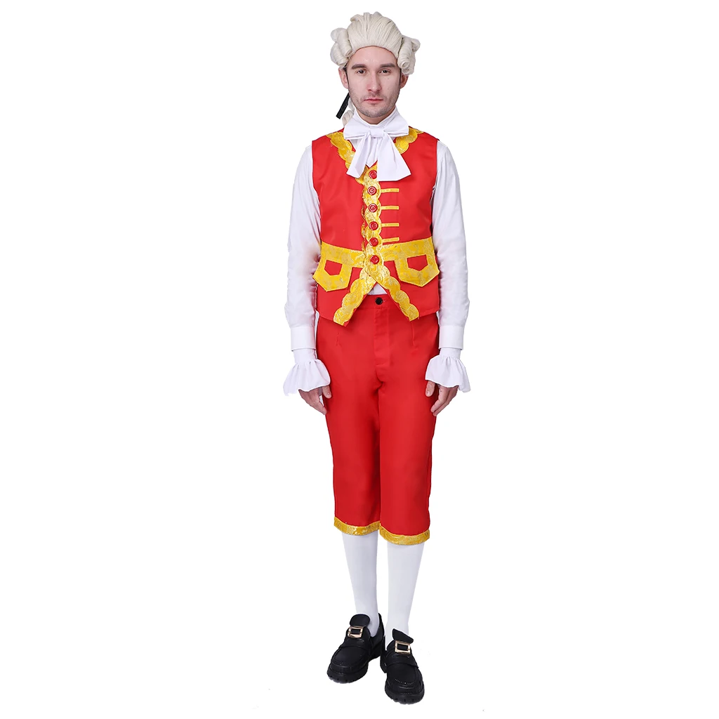 Cosplaydiy Tudor King's Cosplay Costume Musical Hamilton Performance Cosplay Costume Outfit George Washington King Outfit L320