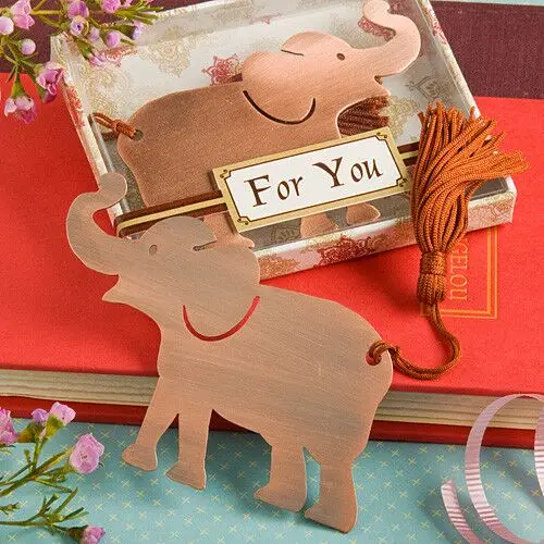 

Free Shipping 40pcs/lot Alluring elephant bookmark favor Party favors