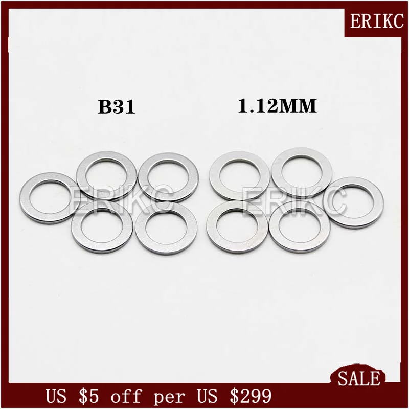 ERIKC B31 SIZE 1.10 MM-1.19MM Injector Calibration Shims Kit 1.12MM 1.14MM 1.15MM 1.16MM 1.17MM 1.18MM 1.19MM 30 PCS /Box