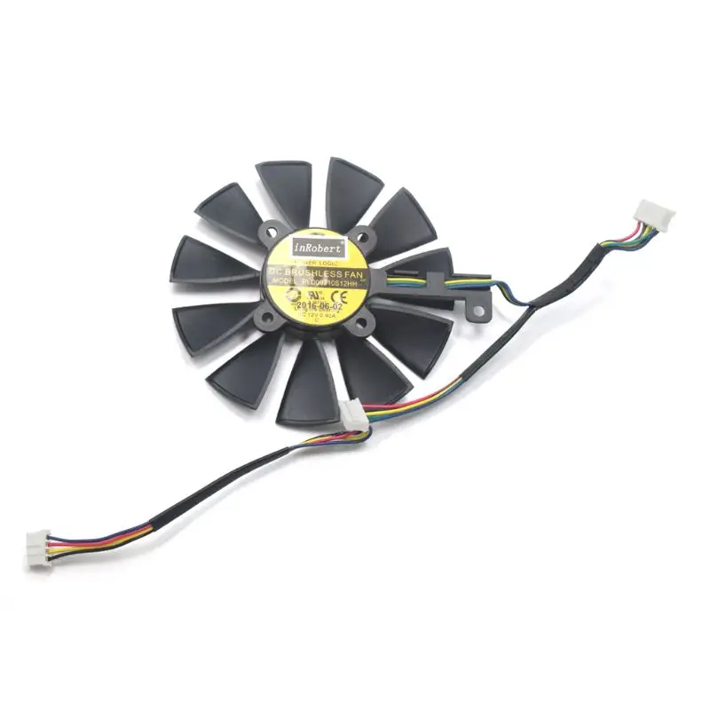 Reemplazo de ventilador de refrigeración para ASUS Strix GTX 1060 OC 1070 1080 GTX 1080Ti RX 480, 87MM PLD09210S12M PLD09210S12HH, tarjeta gráfica