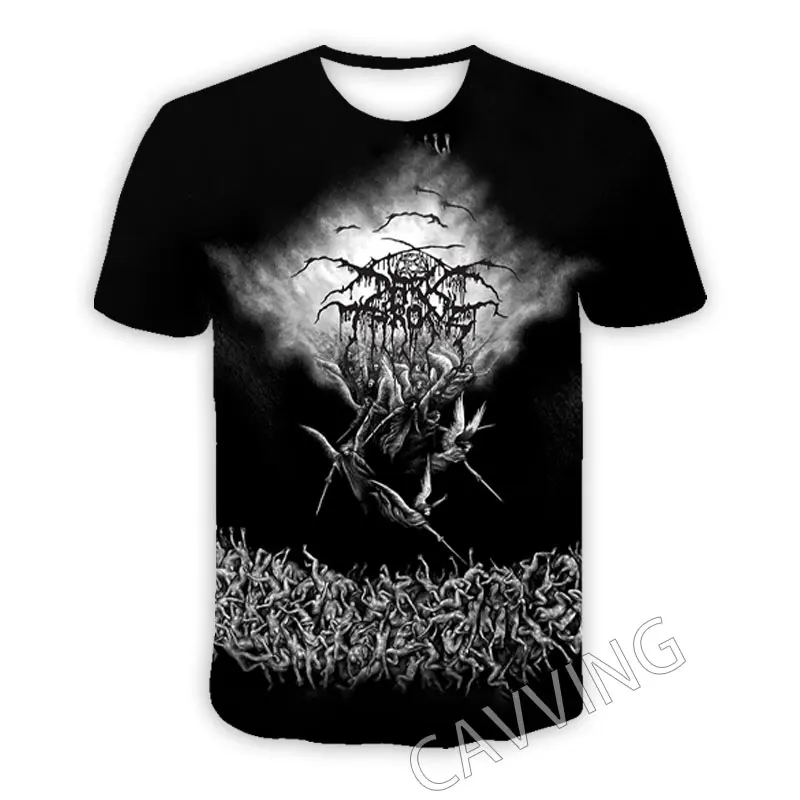 CAVVING 3D Printed  Darkthrone  Rock Band  Casual T-shirts  Hip Hop T Shirts Harajuku Styles Tops Clothing for Men/women