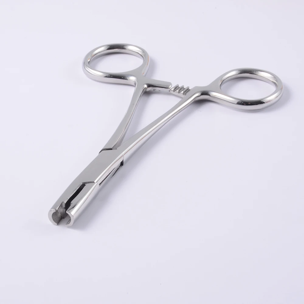 1pcs Surgical Steel Professional Dermal Anchor Holding Tube Tool Plier Dermal Disc Forcep Professional Piercing Equipment 3-5mm