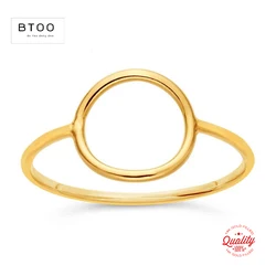 14K Gold Filled 10mm Open Circle Ring Boho Minimalist Knuckle Ring Gold Jewelry Anillos Mujer Gold Accessories Rings for Women