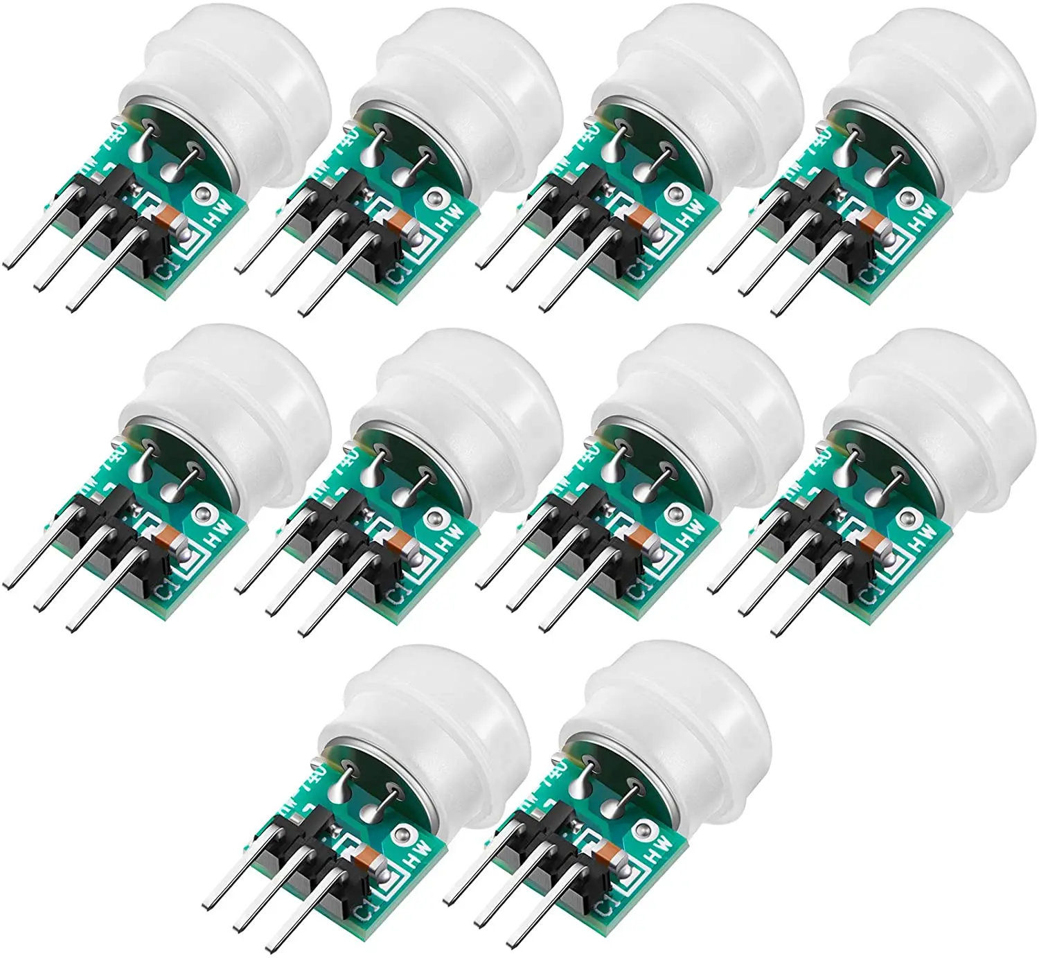 1/3/5/10pcs DC 2.7-12 V 5PCS Mini IR Pyro-elektrische Infrarood PIR Motion Sensor Human Automatische Detector Module AM312 Senso