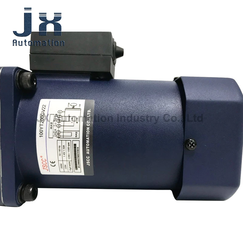 JSCC AC 속도 모터, 220V, 200W, 100YT200GV22 + 100GF7.5RC