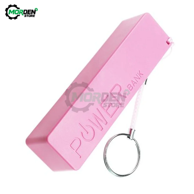 USB Power Bank 18650 Battery Charger Case Shell DIY Box With Key Chain For iPhone For Smart Phone MP3 Electronic Mobile Charging