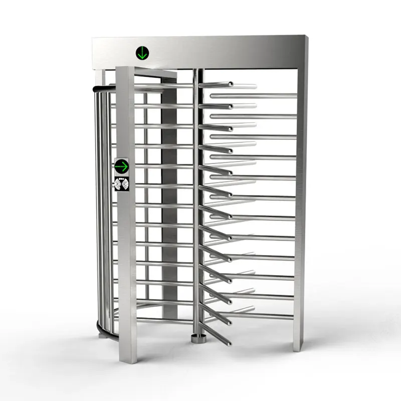 Full Height Turnstile Gate tourniquet Mechanism Office Building Door 304 Stainless Steel Access Control System