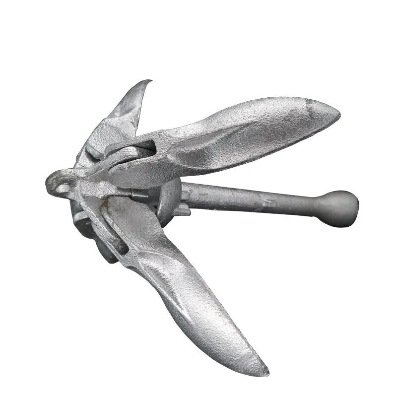 Galvanized Folding Grapnel Carbon Steel Boat Anchors 1~2 Person Inflatable Kayak Fishing Boat Dinghy Raft Accessories