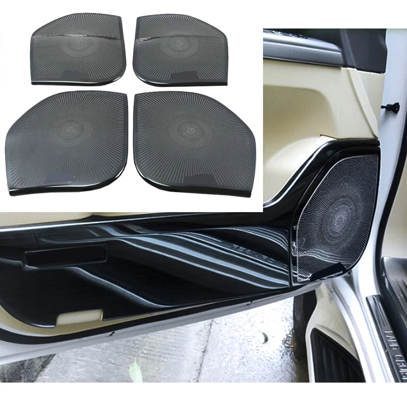 

Accessories For Toyota Land Cruiser 200 LC200 FJ200 2010-2018 2019 2020 Car Door Horn Hood Speaker Cover Decorative Sequins 4pcs