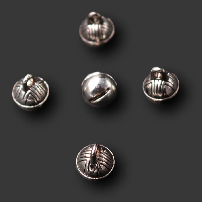 15pcs Silver Plated 3D Mini Bell Metal Pendant Retro Bracelet Earring DIY Charm Jewelry Handicraft Making 11*9mm A2292