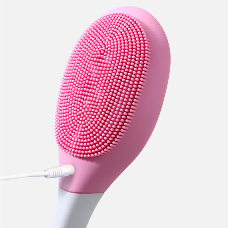 Elektrische Back Body Bad Douche Scrubber Borstel Siliconen Exfoliërende Scrub Massage Voor Huishoudelijke Badkamer Accessoire