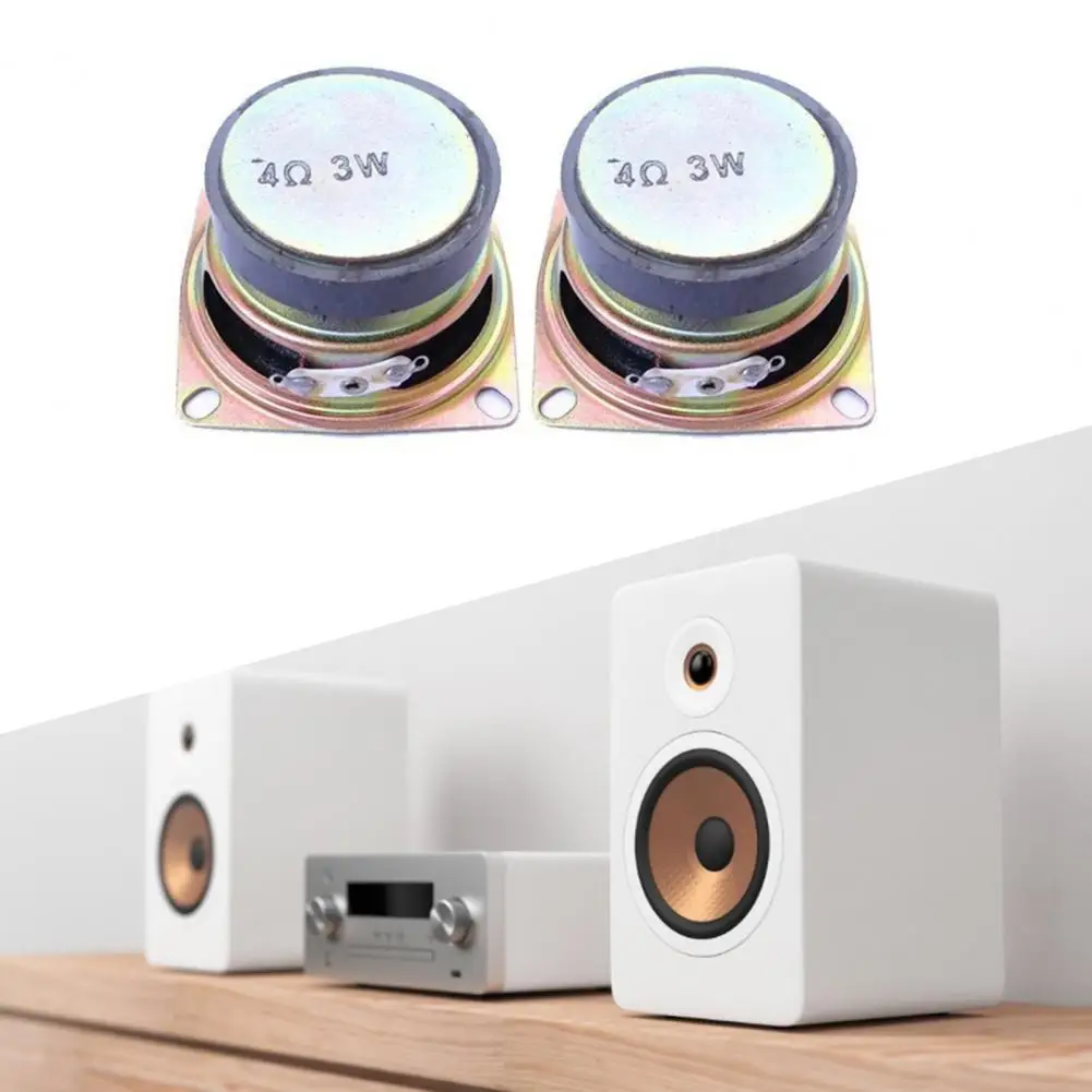 Portable Speaker Audio 2 INCH 4ohm 3W Full Range Mini 52mm Rubber Side Horn for Stereo Woofer Loudspeaker Box Diy Accessories