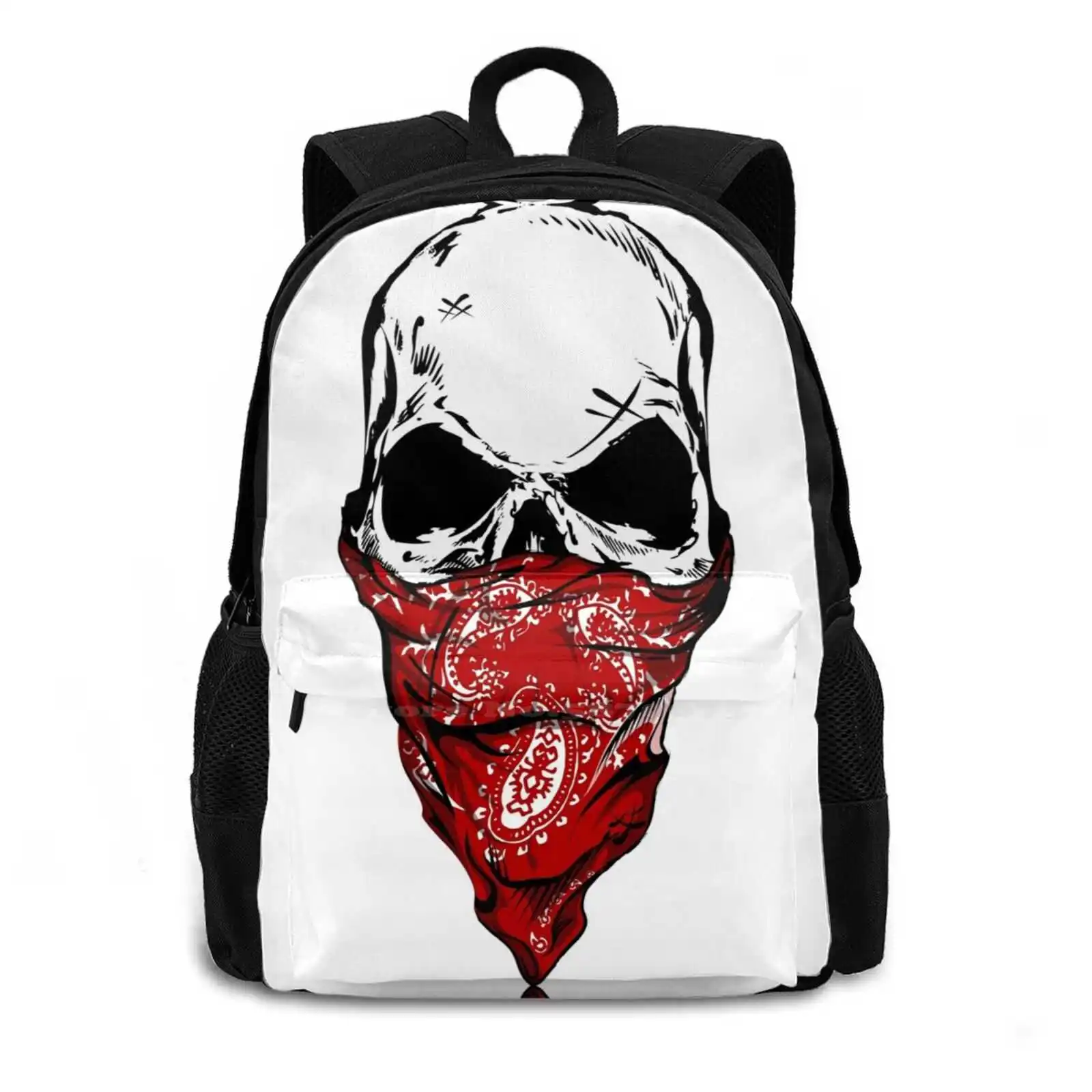 Skull Bandana Hot Sale Schoolbag Backpack Fashion Bags Gangster True Crime Riot Robbery Theft Kong Island King Bandanas