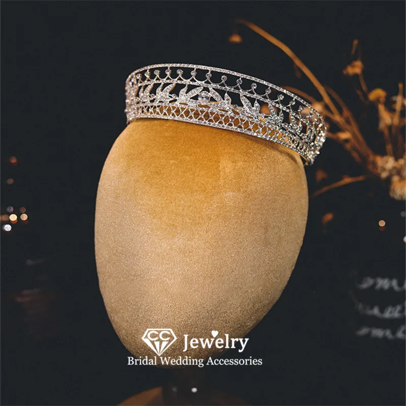 CC Vintage Crowns Wedding Accessories for Women Bridal Headpiece Engagement Hair Ornaments Tiaras Diadems Pageant AN267