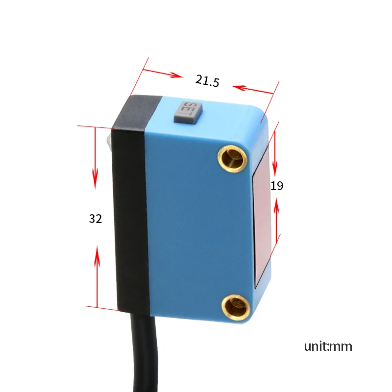 Photoelectric switch sensor detects transparent objects with one key setting BGS-500QC CCD background suppression