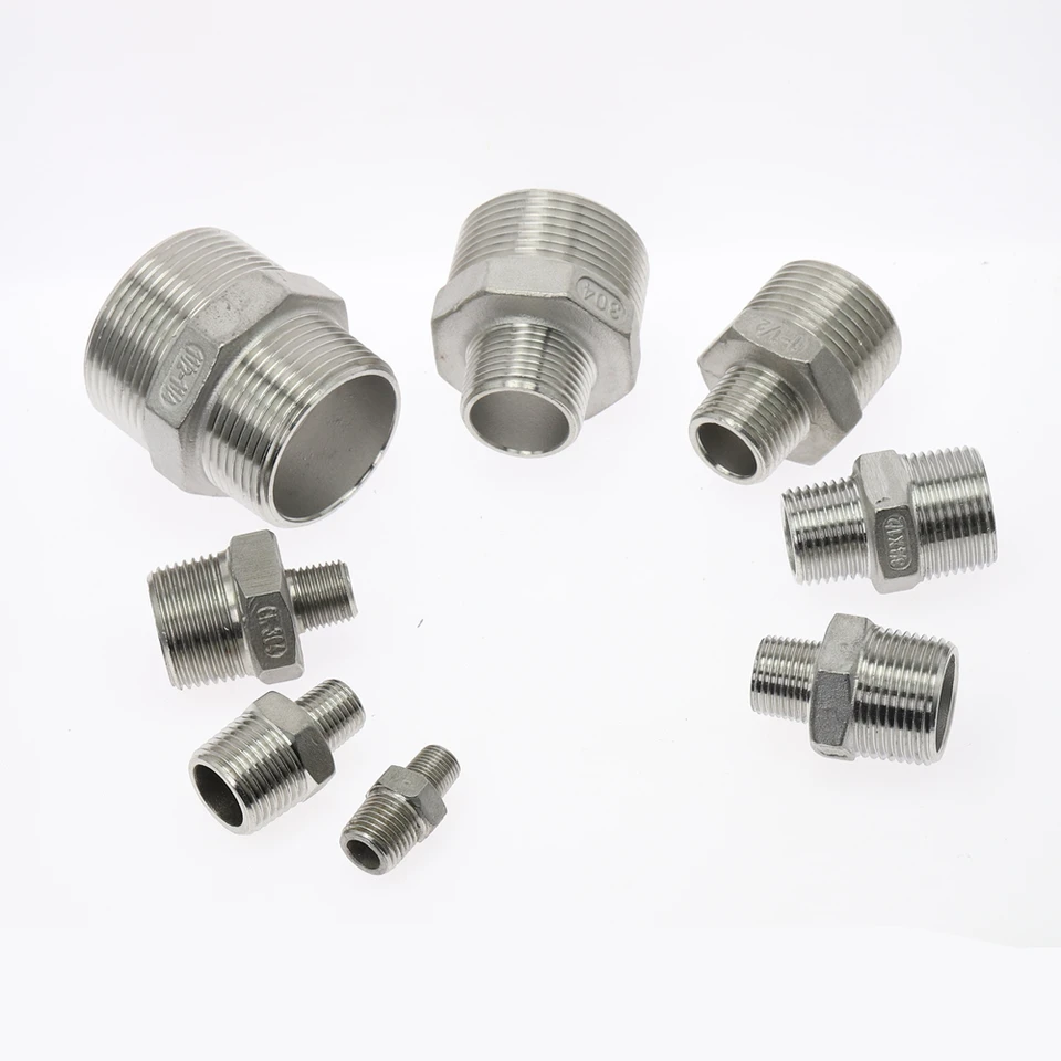 TAISHER 2PCS 304 Nouveau raccord hexagonal en acier inoxydable, 1/4 BSP mâle x 1/4 BSP mâle, adaptateur pour tuyaux TAISHER 2PCS 304 Nouveau raccord hexagonal en acier inoxydable, 1/4 BSP mâle x 1/4 BSP mâle, adaptateur pour tuyaux