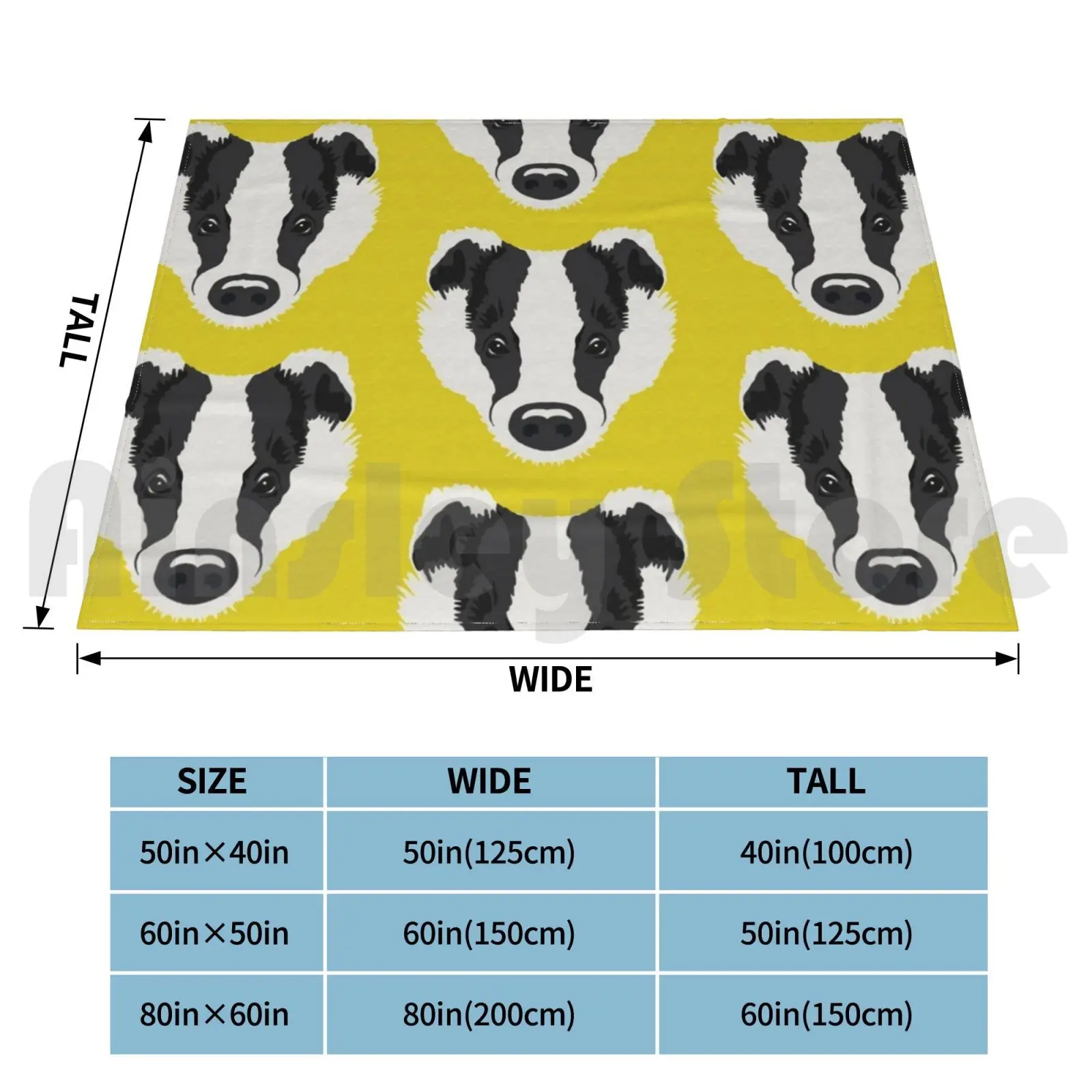 Badger Face Blanket For Sofa Bed Travel Badger Europe Zookeeper Face Geocreate Portrait Simple Wild Animal