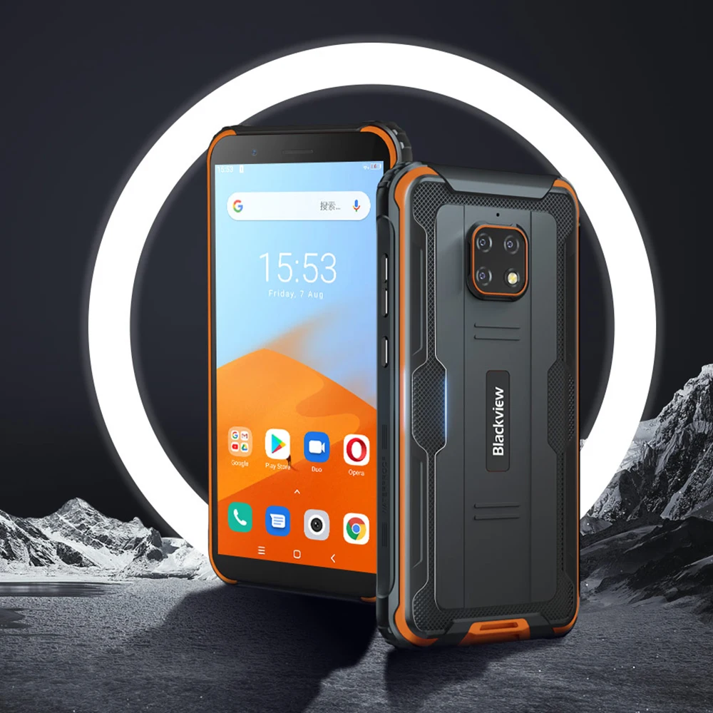 Blackview BV4900 Android 10 Rugged Waterproof Smartphone 3GB+32GB IP68 Mobile Phone 5580mAh 5.7 inch NFC Cellphone