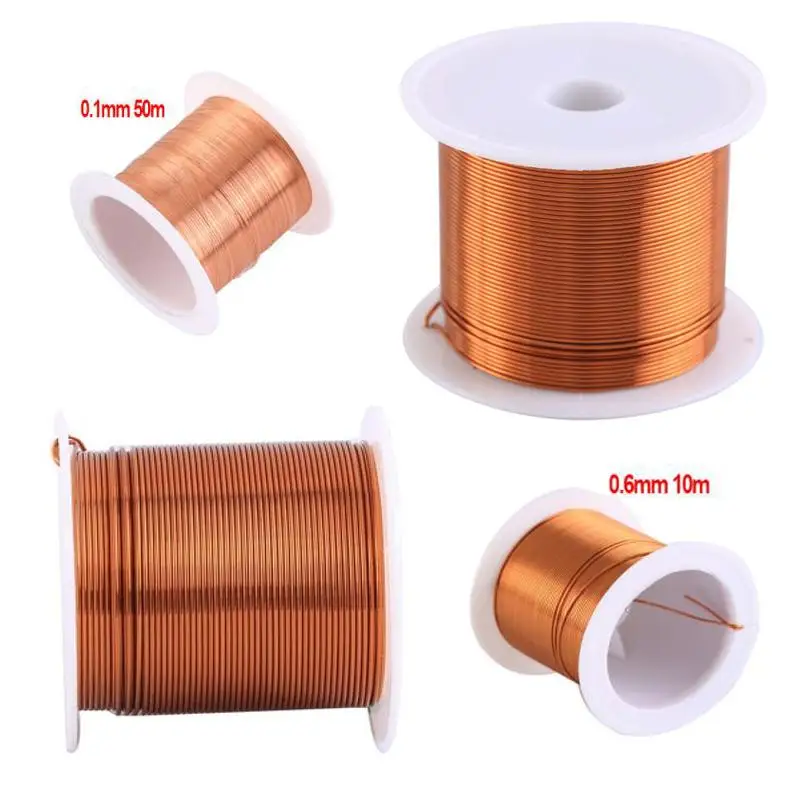 Cewka Drut miedziany0,1 mm 0,2 mm 0,3 mm 0,4 mm 0,5 mm 0,6 mm 0,7 mm 0,8 mm 0,9 mmKabel Drut miedziany Drut magnetyczny Drut emaliowany miedziany