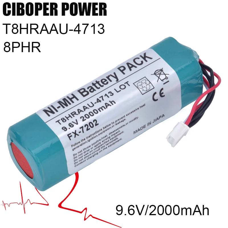 

CP Medical Battery 8PHR T8HRAAU-4713 9.6V/2000mAh For Fukuda FX-2201,FX-7202 FX-7201